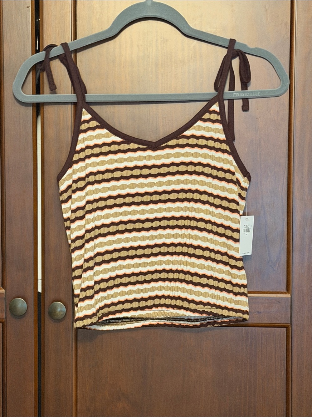 NWT Old Navy Striped Tie-Shoulder Tank - XS